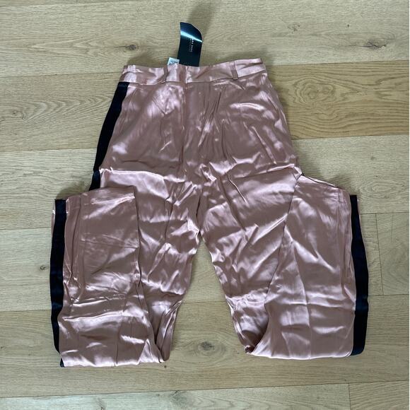 Zara Basic - Straight Leg Side Stripe Pants in Peachy Copper - Picture 5 of 5